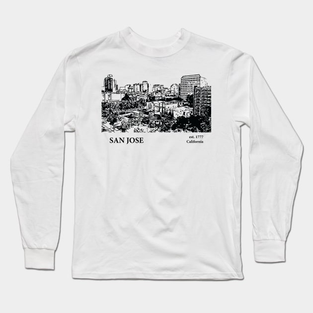 San Jose - California Long Sleeve T-Shirt by Lakeric